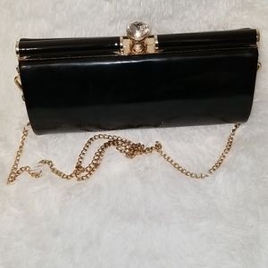 💎Cute patent leather purse with jewel top💎
